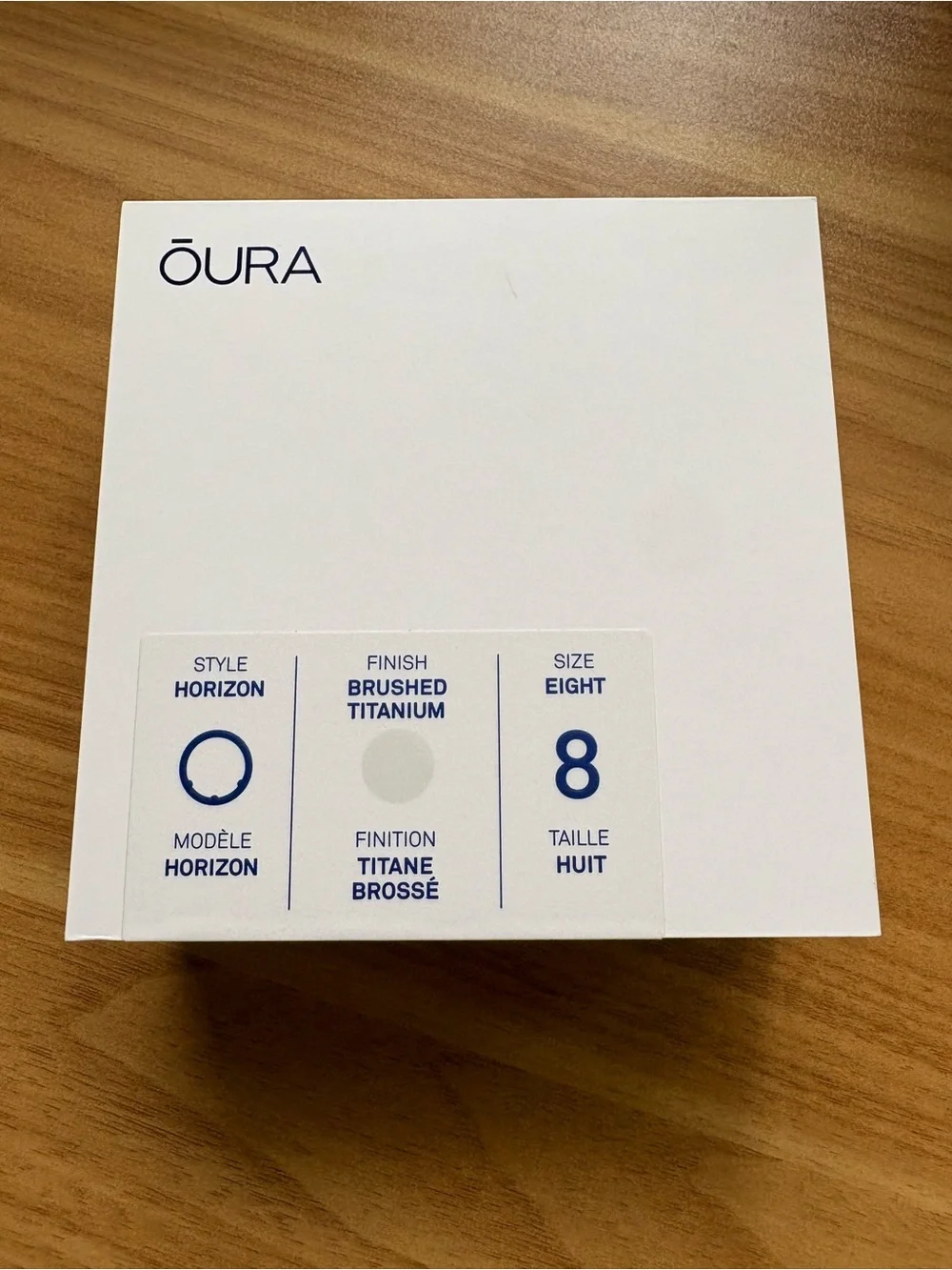 Oura Horizon Smart Ring - Brushed Titanium Finish